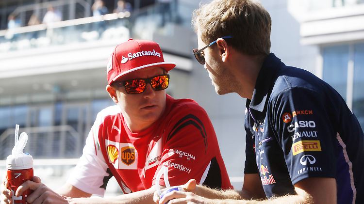 Der "Iceman" und Sebastian Vettel werden wohl in der nächsten Saision gemeinsam an den Start gehen. 