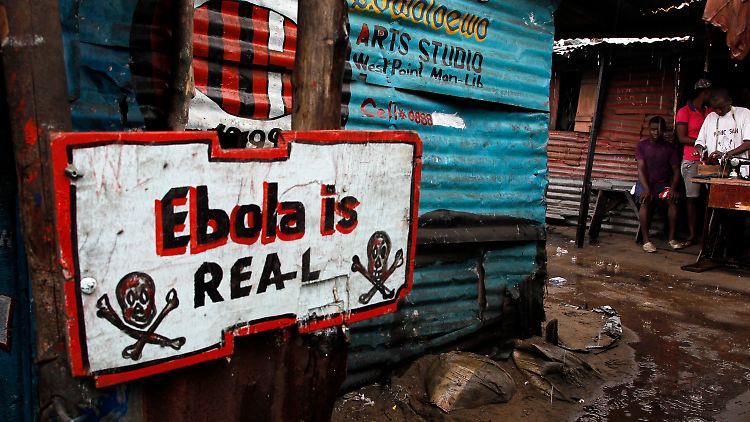 "Ebola ist echt", heißt es auf diesem Schild in Monrovia, der Hauptstadt Liberias.