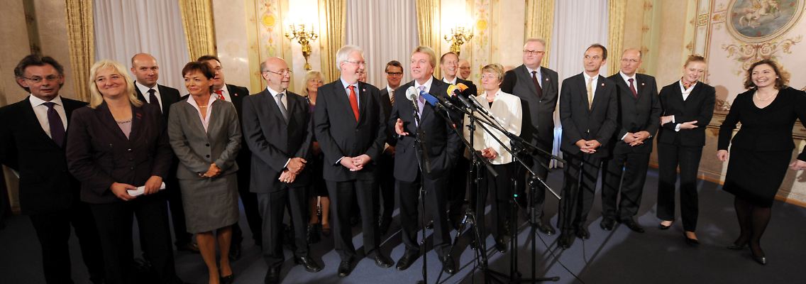 Das neue hessische Kabinett.