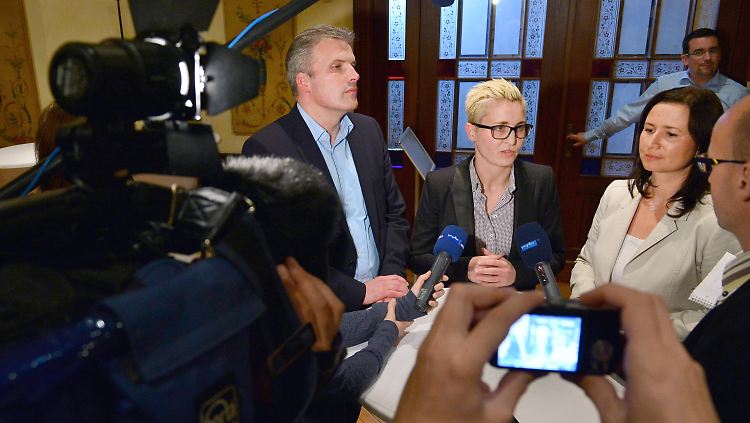 Andreas Bausewein (SPD, l.), Susanne Hennig-Wellsow (Linke) und Anja Siegesmund (Grüne) werden sich in Zukunft wohl häufiger sehen.