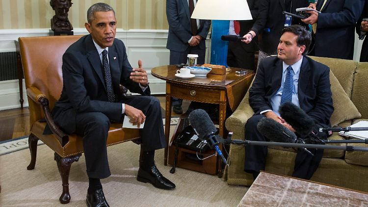 Im Oval Office: US-Präsident Barack Obama mit dem neuen Ebola-Sonderbeauftragten Ron Klain.