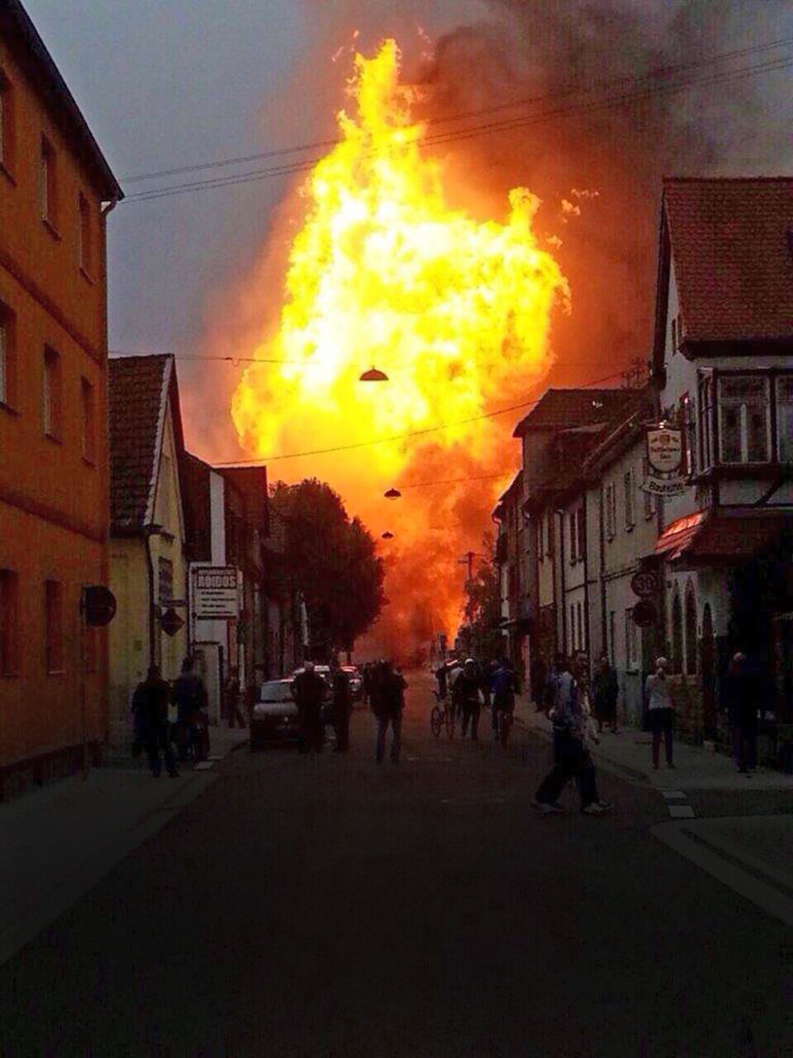 Eine schwere Explosion ...