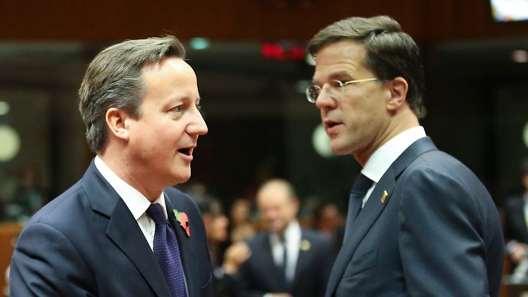 Sitzen im gleichen Boot: Cameron und Rutte.
