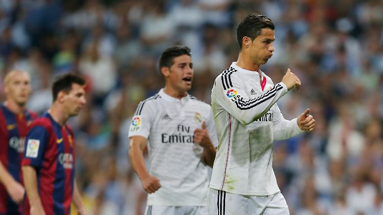 Cristiano Ronaldo bejubelt seinen Treffer zum 1:1.