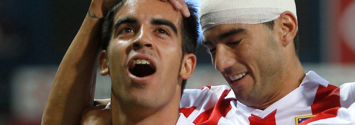 Am Montag noch für Atletico erfolgreich: José Manuel Jurado. Und er trägt keinen Kopfverband.