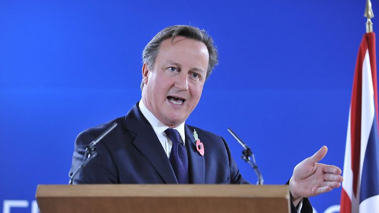 Äußerte sich wie schon in Brüssel eindeutig: David Cameron.
