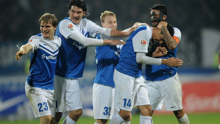 Gladbacher Jubel nach dem 2:0: