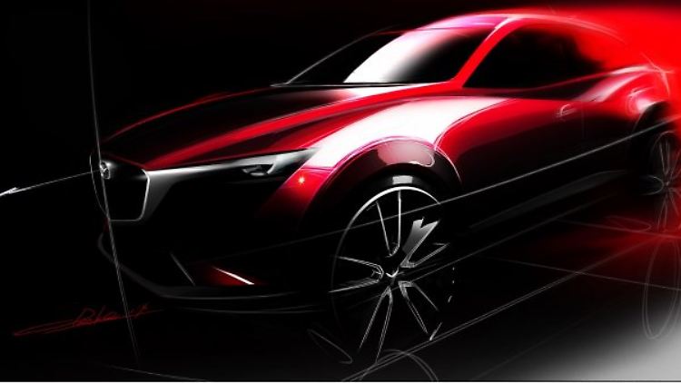 Mit expressiver Form geht der Mazda CX-3 ab 2015 als SUV ins B-Segment.