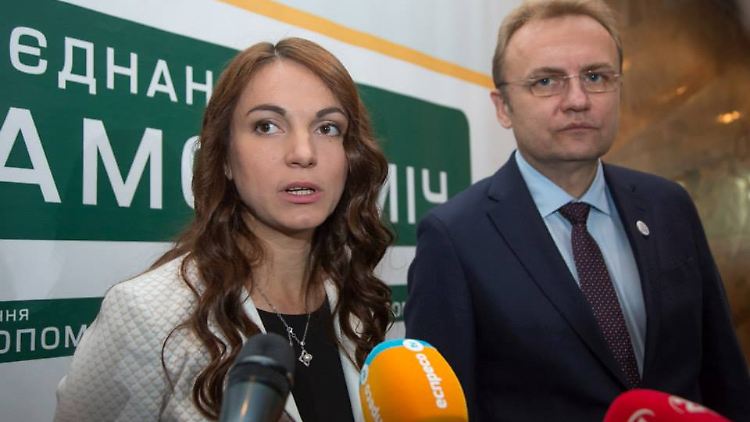 Gekommen, um zu bleiben und mitzureden: Hanna Hopko und Andrej Sadowy.