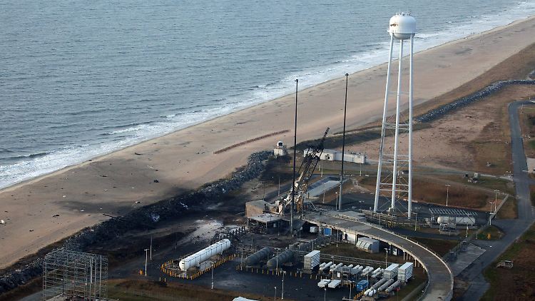 Die Weltraumbahnhof von Wallops-Island wurde schwer beschädigt. 