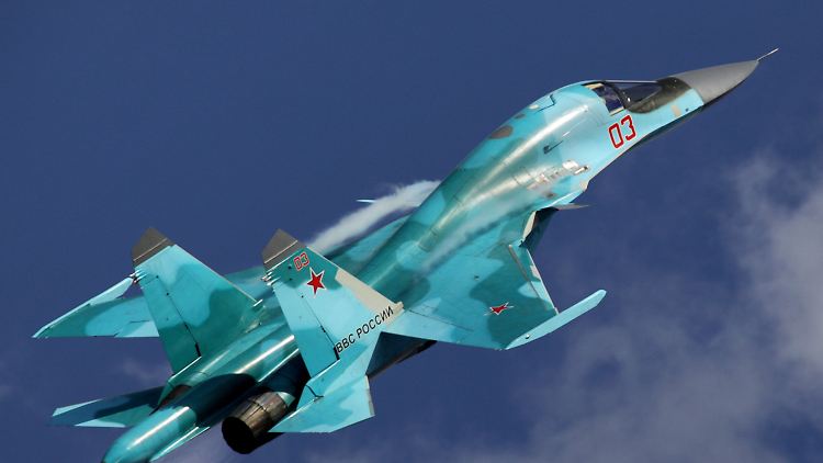 Die Suchoi Su-34 ist ein russischer Jagdbomber, ob Flugzeuge dieses Typs an dem Ausflug zur Ostsee beteiligt waren, ist aber unklar.