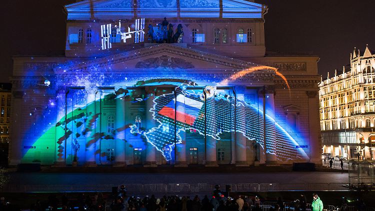 In diesem Clip tauchte die Krim kurz als Teil Russlands auf. 