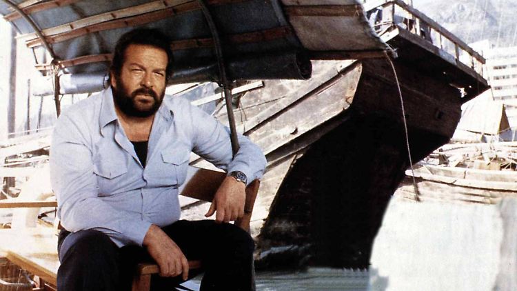 Bud Spencer als Kriminalkommissar Rizzo in "Plattfuß in Afrika" aus dem Jahr 1978.