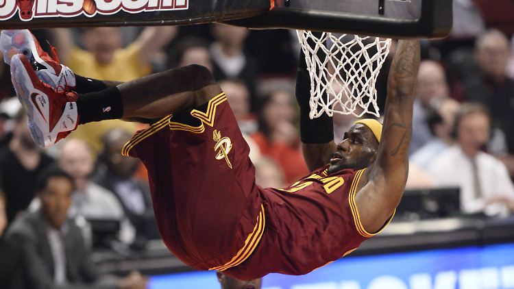 LeBron James war mit 36 Punkten Topscorer.