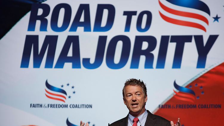 Der republikanische Senator Rand Paul hofft auf eine Mehrheit für seine Partei in der zweiten Kammer des Kongresses.