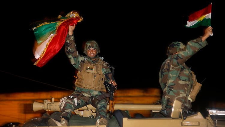 Peschmerga-Kämpfer sind inzwischen in Kobane angekommen.