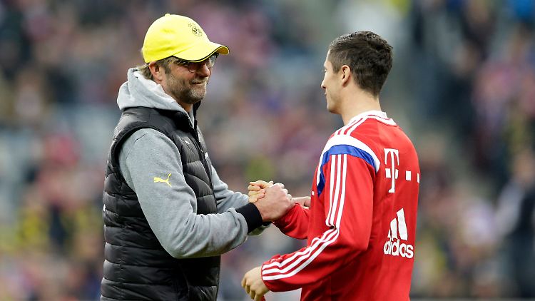 Jürgen Klopp und Robert Lewandowski: Englische Medien sehen sie bald vereint in Liverpool.