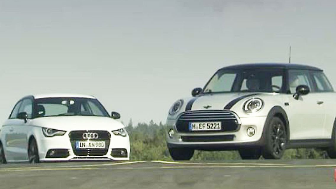Mini vs Audi.JPG