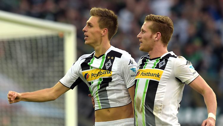 Patrick Herrmann und Andre Hahn schossen die Gladbacher Tore gegen Hoffenheim.
