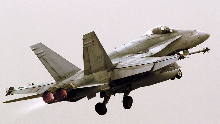 Kanadische F-18-Maschinen sollen im Kampf gegen die IS-Terroristen helfen.