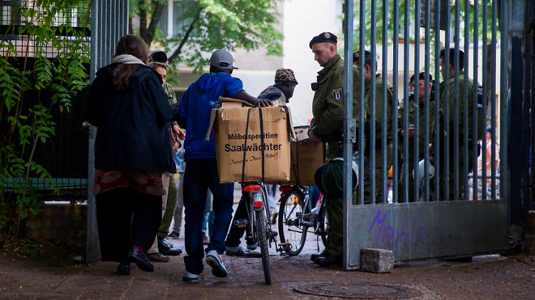 Bereits vor Monaten verließ ein Teil der Flüchtlinge die Schule.