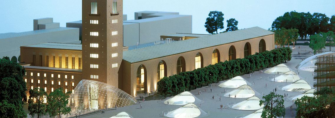 Das Modell: Der neue Bahnhof wird das Stadtbild von Stuttgart völlig verändern.