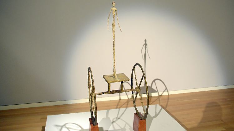 Die Auktion von Giacomettis "Chariot" verhalf dem New Yorker Auktionshaus Sotheby's zu einem Firmenrekord.