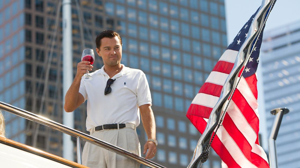 Im Film "The Wolf of Wallstreet" schwelgt DiCaprio alias Jordan Belfort im Luxus