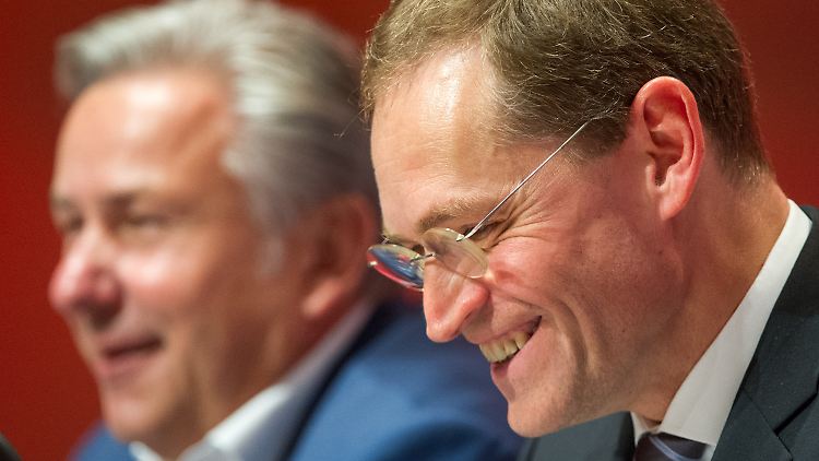 Müller nach seiner Antrittsrede beim Landesparteitag der Berliner SPD.