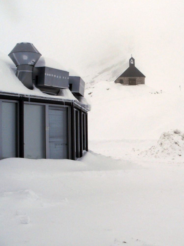Wettersturz: Neuschnee auf der Zugspitze bei Garmisch-Partenkirchen, am 31. August 2010.