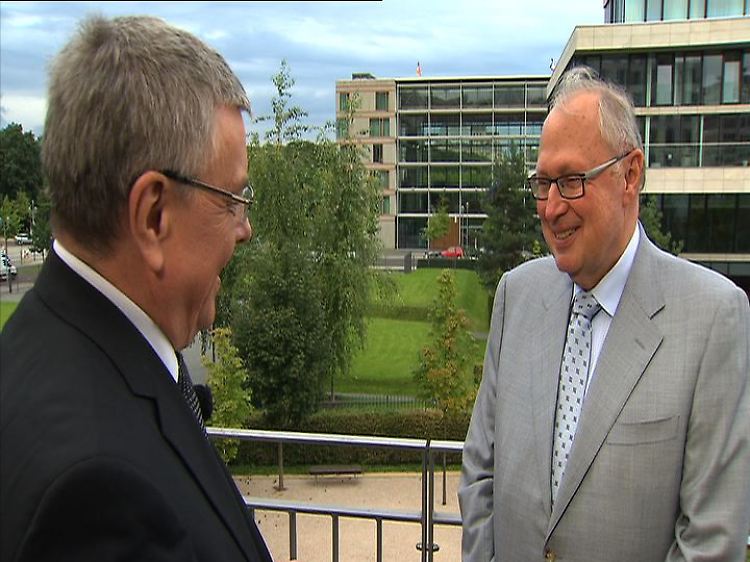 Manfred Bleskin im Gespräch mit Martin Kannegiesser.
