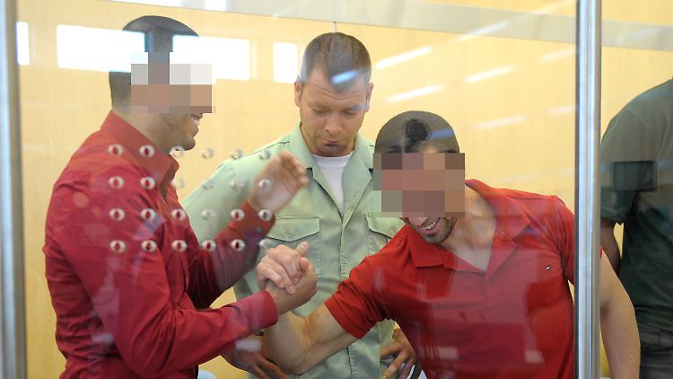 Die Männer zeigten sich während des Prozess nicht reuig.