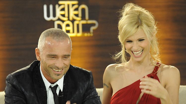 Ihr Wiedersehen bei "Wetten, dass..?" bereitete Hunziker und Ramazzotti viel Freude. Die beiden verstehen sich trotz Scheidung blendend.