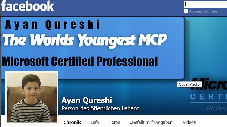 Ayan auf seiner Facebook-Seite.