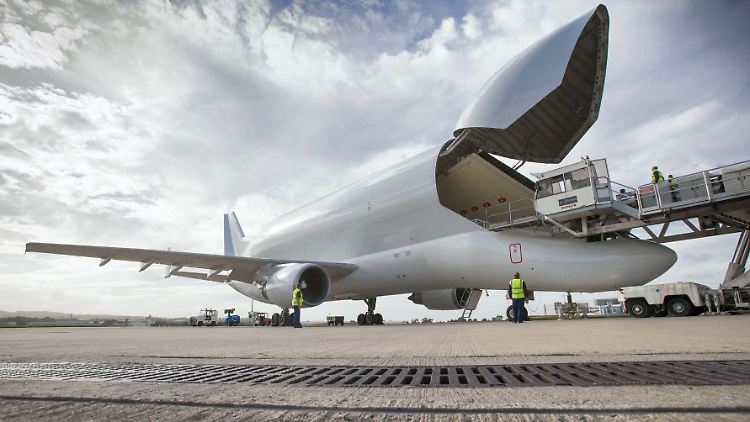 Seit 20 Jahren fliegen die Belugas Airbus-Teile durch Europa.