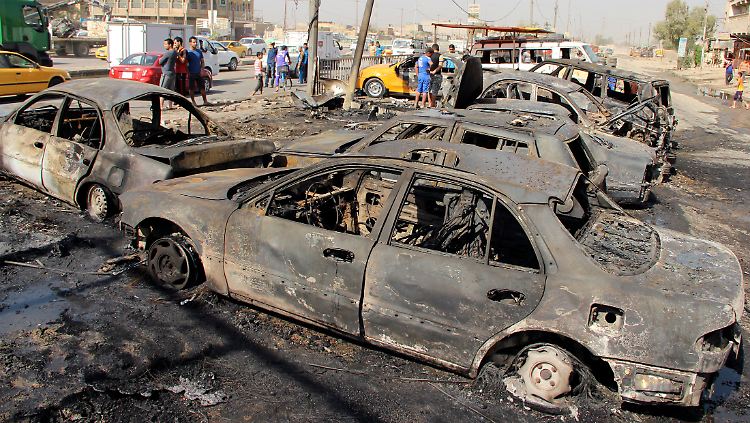 Rund 60 Prozent aller Anschläge werden mit Sprengstoff durchgeführt - wie bei diesem Anschlag im Irak, dem am stärksten unter Terrorangriffen leidenden Staat.