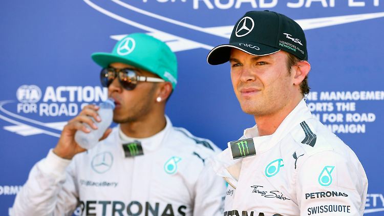 Wer wird am Sonntag die Nase vorn haben - Nico Rosberg oder Lewis Hamilton?