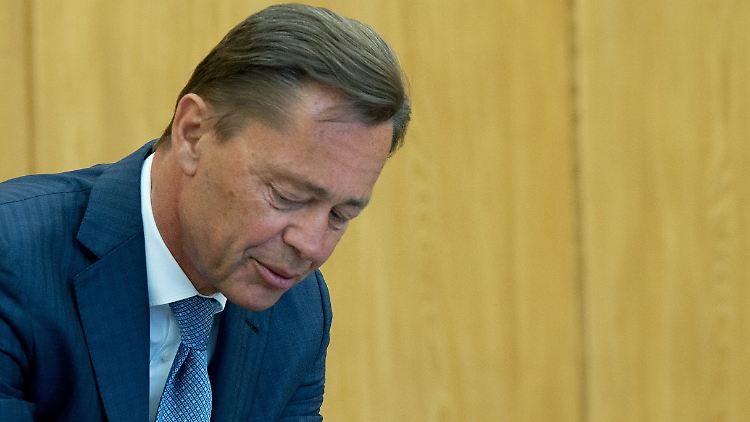 Middelhoff während des Prozesses vor dem Landgericht.