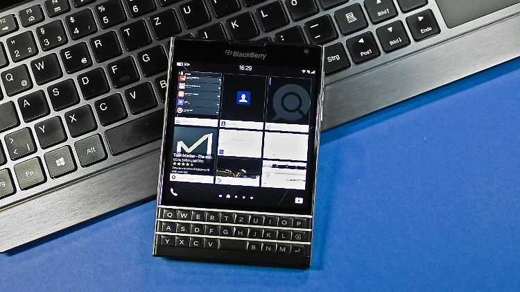 Das Blackberry Passport hat eine sehr gute Tastatur.
