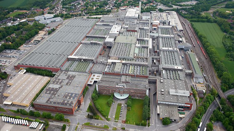 Ein letzter Blick auf das Bochumer Opel-Werk.
