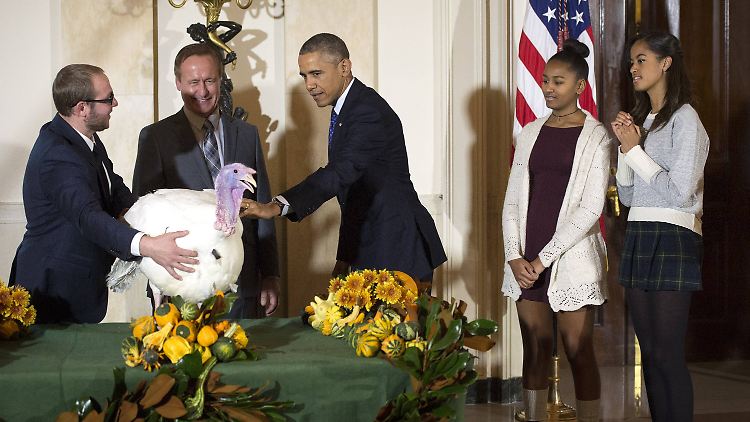 Obama selbst hält es für "etwas verwirrend", was er jedes Jahr zu Thanksgiving macht.