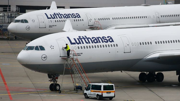 Schmerzhafte Streikfolgen: Die Lufthansa musste zu Wochenbeginn 1350 Flüge absagen - 48 Prozent der vorgesehenen Verbindungen.