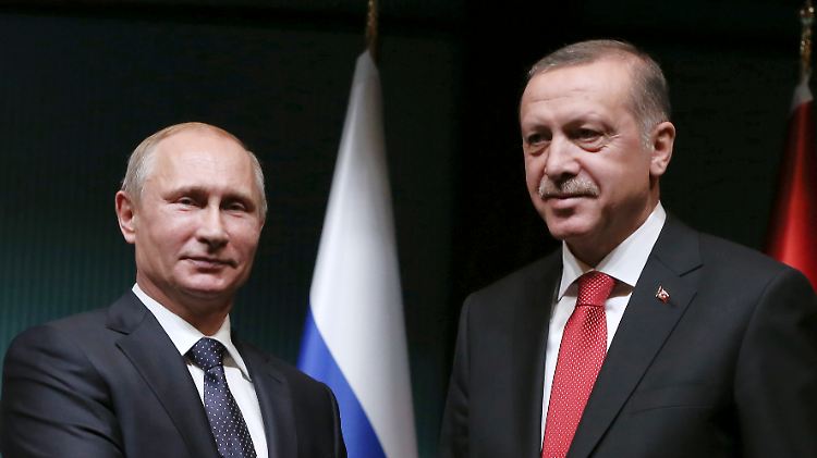 Putin und Erdogan am Montag in Ankara.
