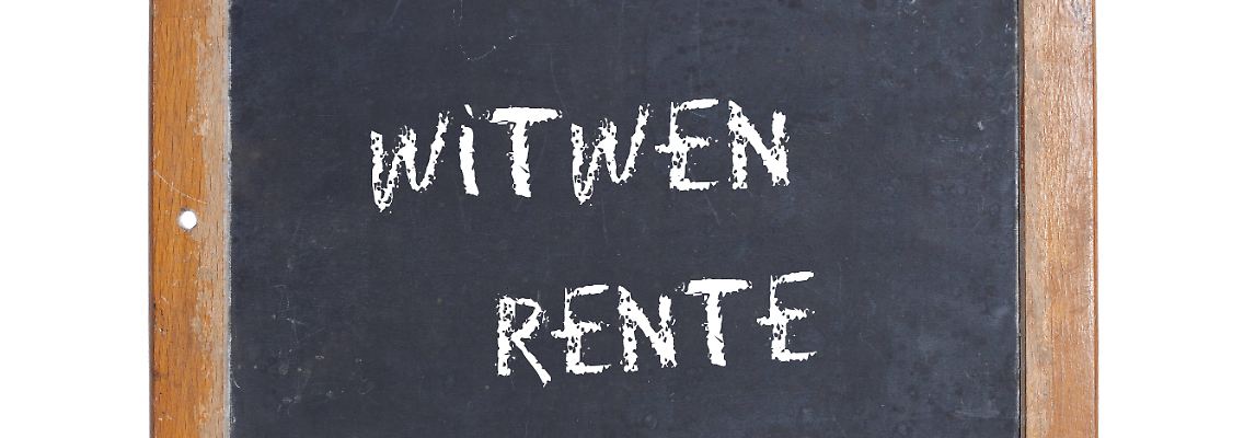 Die Witwen- oder Witwerrente gibt es in klein und in groß.