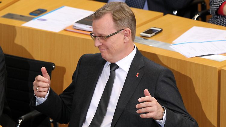 Der Moment der Erleichterung: Bodo Ramelow hat es im zweiten Versuch geschafft.