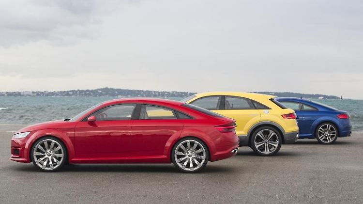 Viertüriges Coupé oder Crossover: Eine der Studien von Audi wird wohl im Jahr 2016 das TT-Portfolio als Serienmodell um eine dritte Variante erweitern.