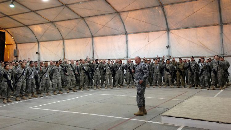 Besprechung von US-Soldaten im Irak.