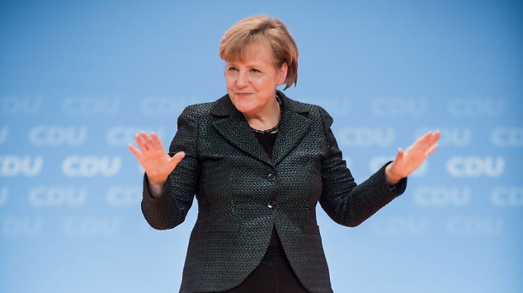 In schwarz-grün für schwarz-grün: Bundeskanzlerin Angela Merkel gibt die Richtung vor und die CDU folgt. 