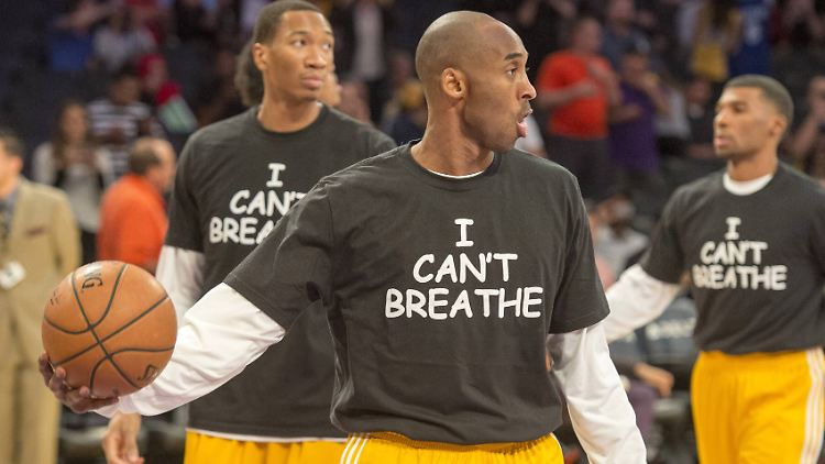 "Ich krieg' keine Luft": Kobe Bryant.