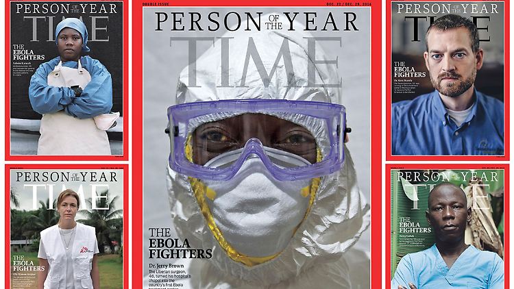 Das US-Magazin "Time" kürte alle Ebola-Helfer zur "Persönlichkeit des Jahres" 2014.
